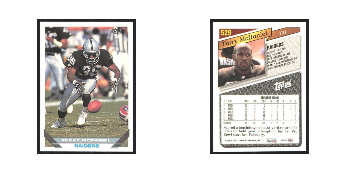 1993 Topps Terry McDaniel Los Angeles Raiders #529