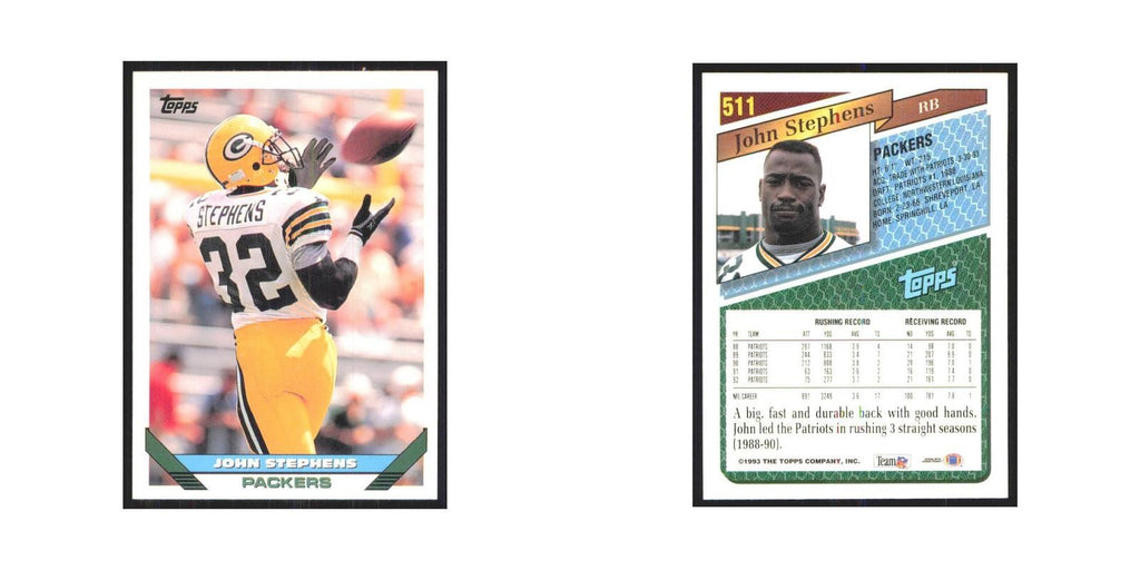 1993 Topps John Stephens Packers #511