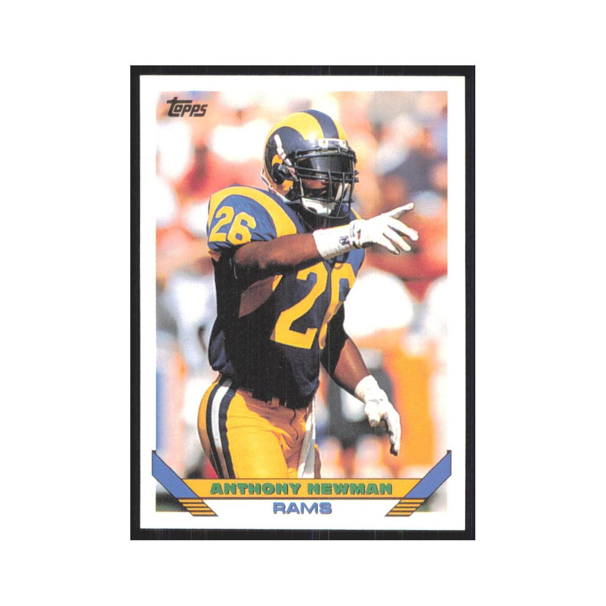 1993 Topps Anthony Newman Rams #412