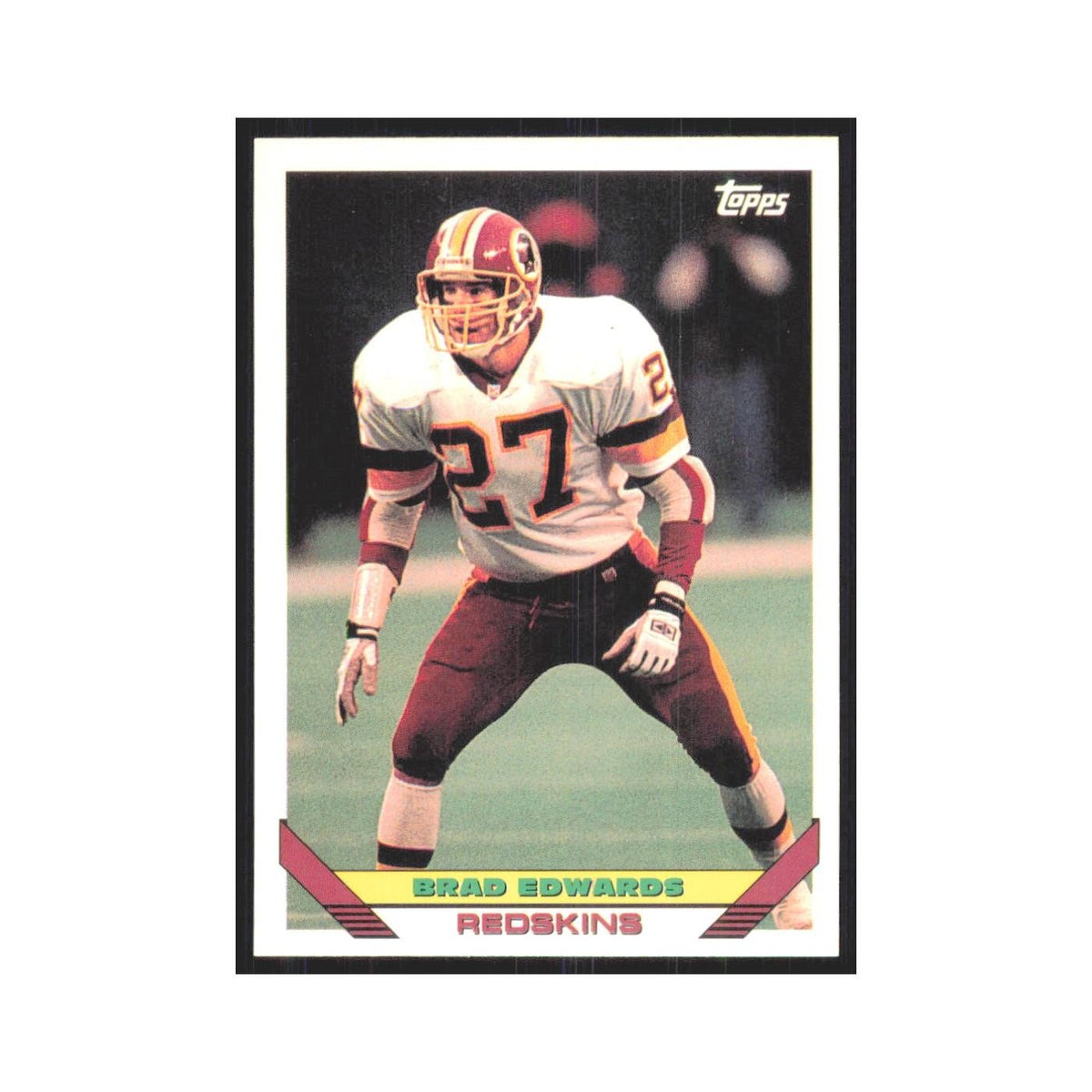 1993 Topps Brad Edwards Redskins #524