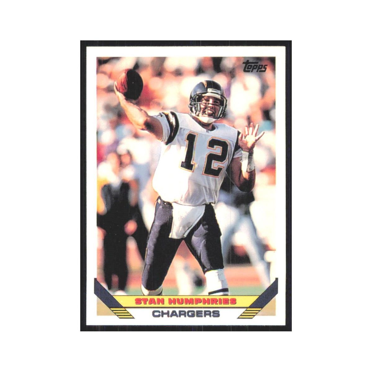 1993 Topps Stan Humphries San Diego Chargers #444