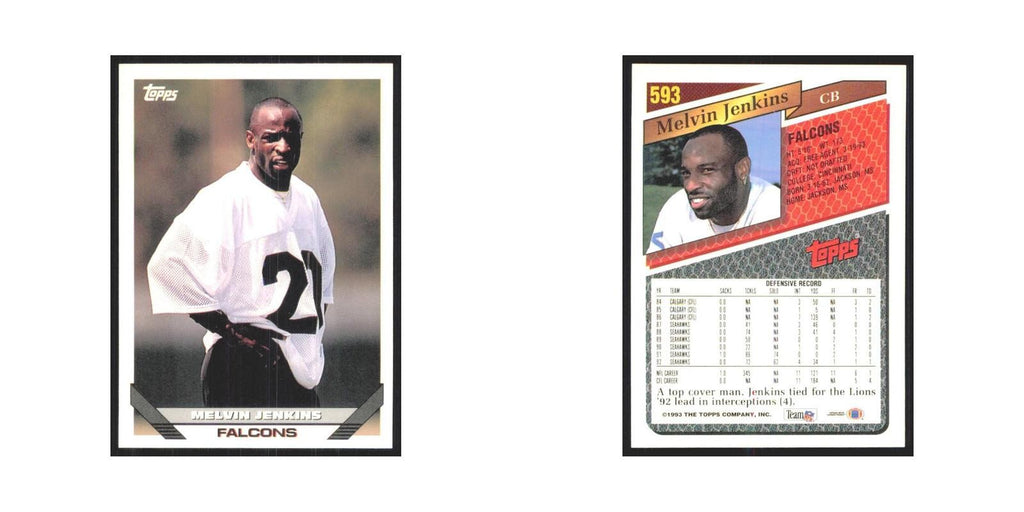 1993 Topps Melvin Jenkins Falcons #593