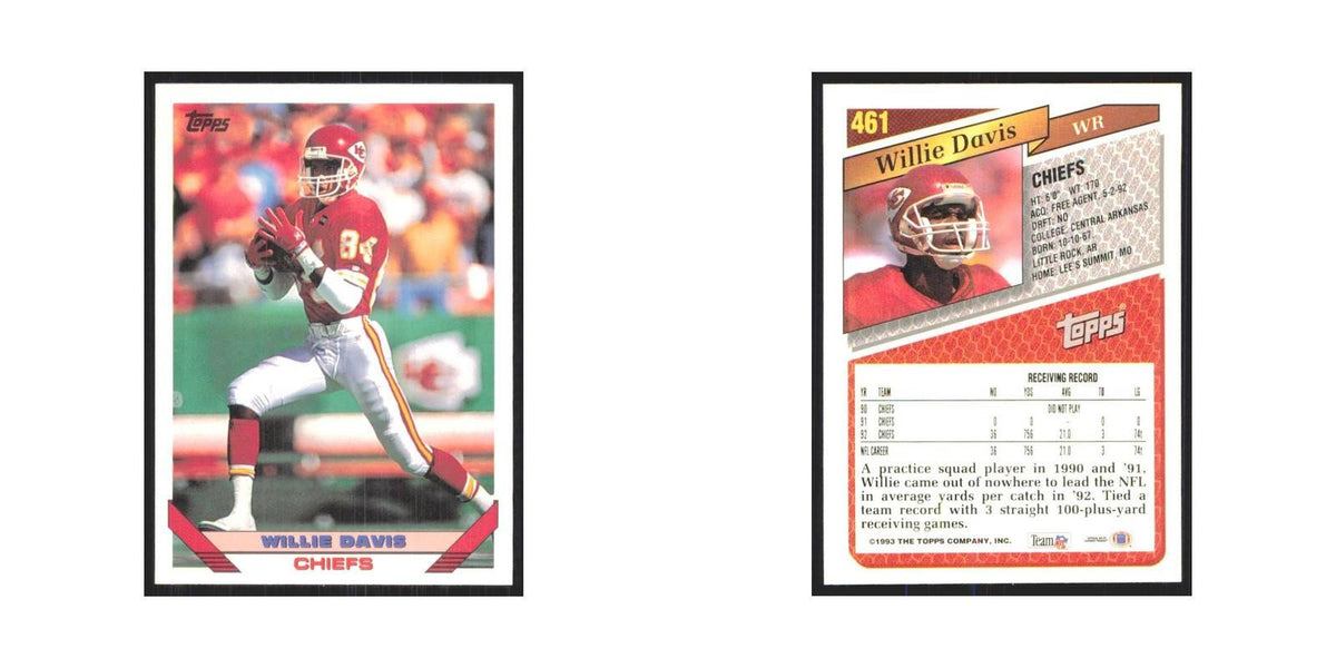 1993 Topps Willie Davis Chiefs #461