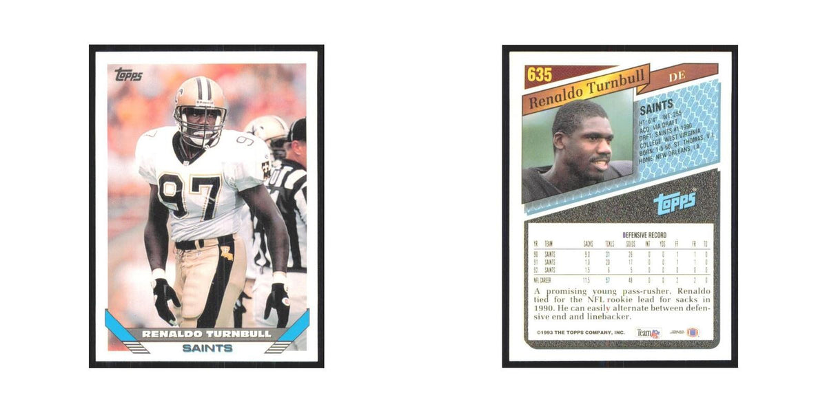1993 Topps Renaldo Turnbull Saints #635