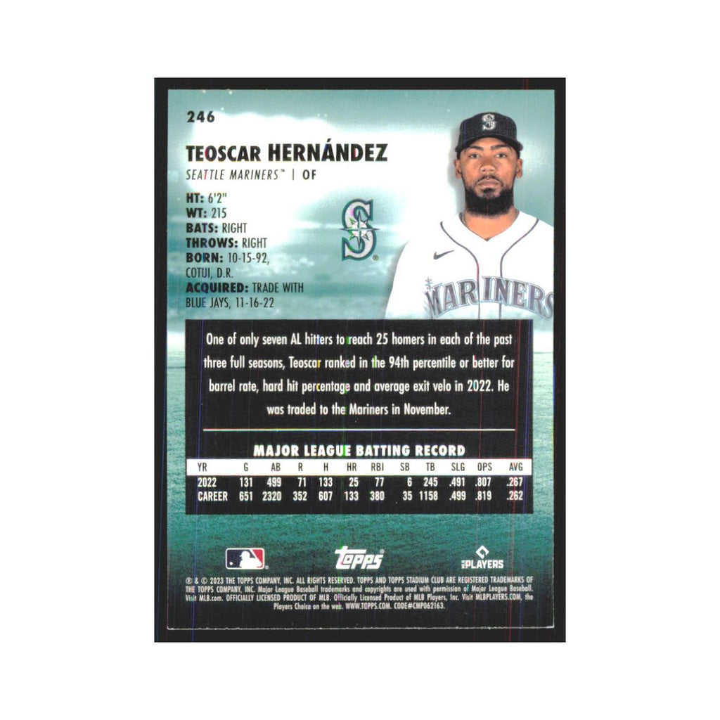 2023 Stadium Club Teoscar Hernandez Mariners #246
