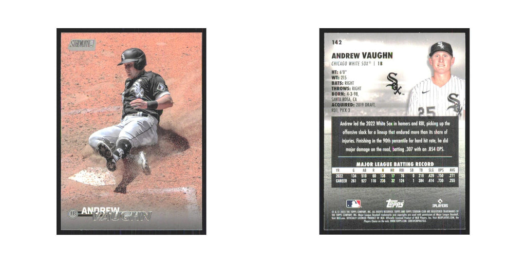 2023 Stadium Club Andrew Vaughn White Sox #142