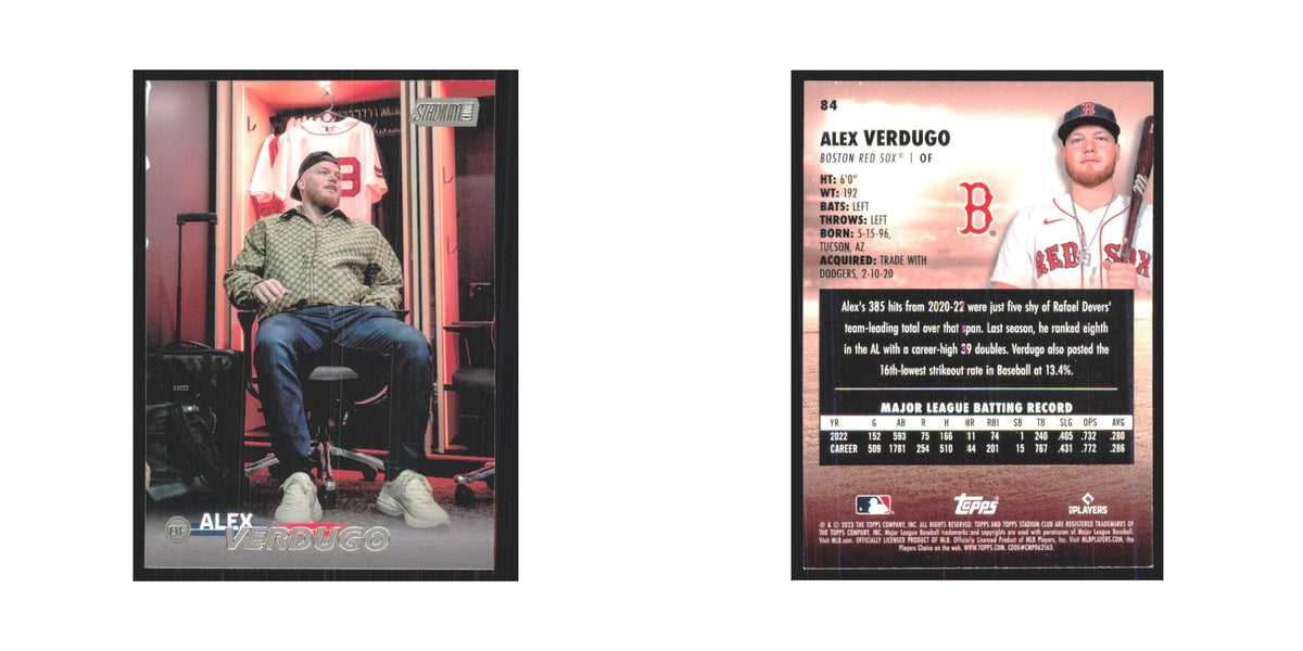 2023 Stadium Club Alex Verdugo Red Sox #84