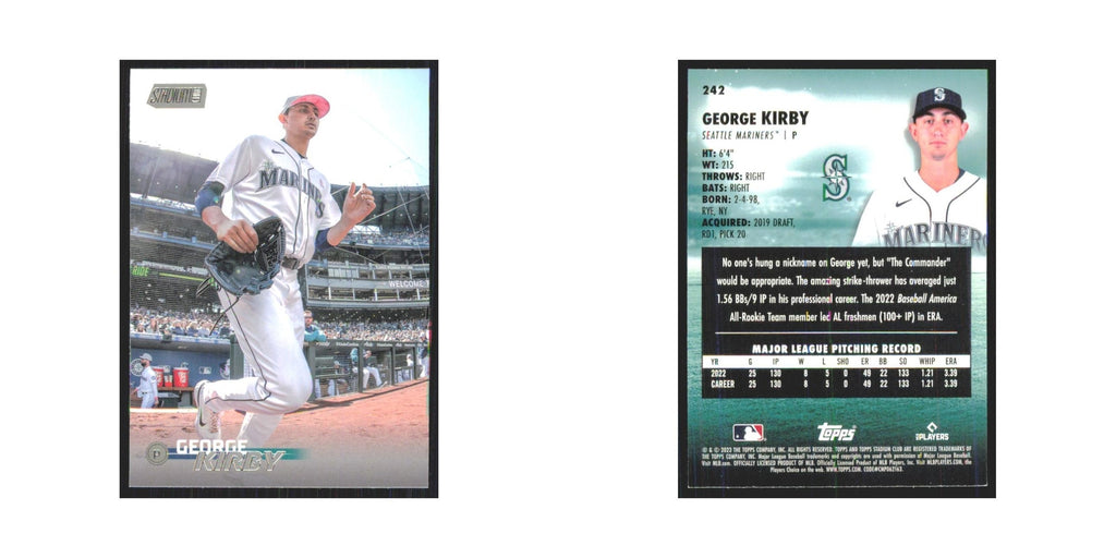 2023 Stadium Club George Kirby Mariners #242