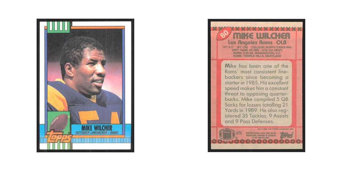 1990 Topps Mike Wilcher Rams #80