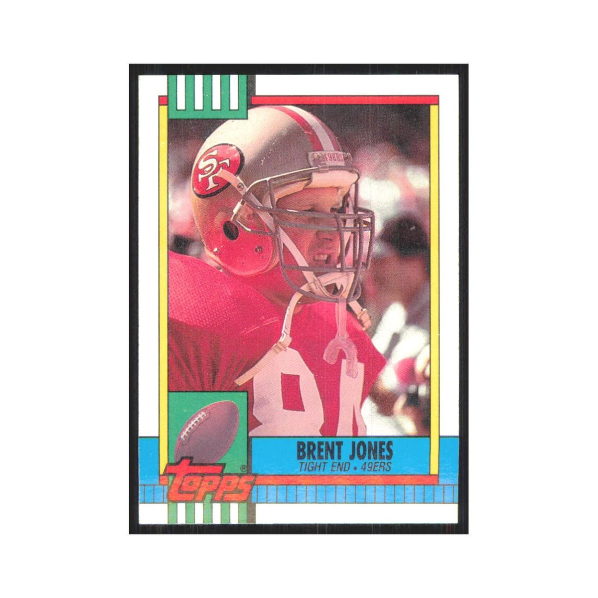 1990 Topps Brent Jones 49ers #14