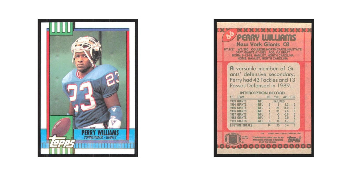 1990 Topps Perry Williams Giants #66