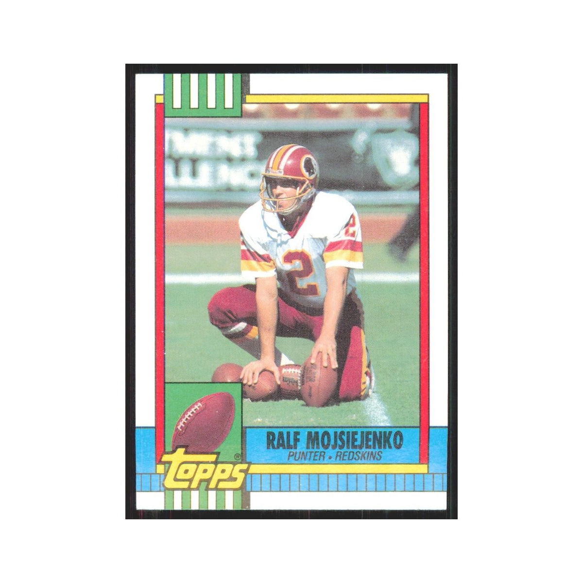 1990 Topps Ralf Mojsiejenko Redskins #120