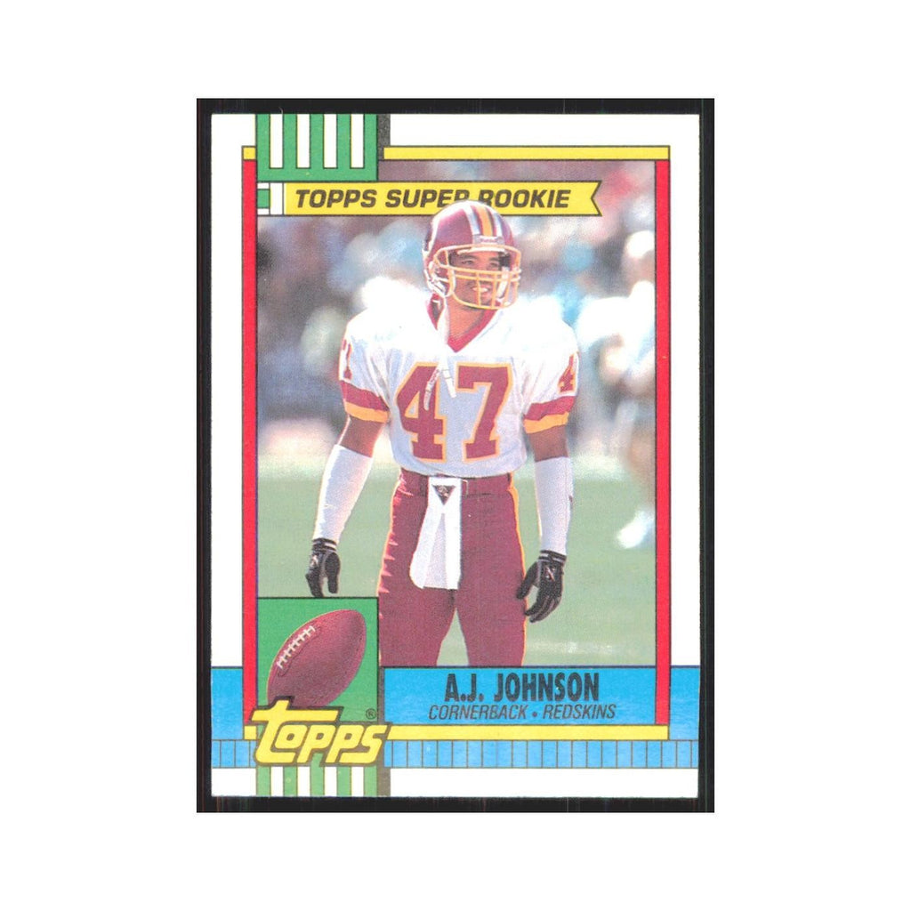 1990 Topps A.J. Johnson Redskins #124