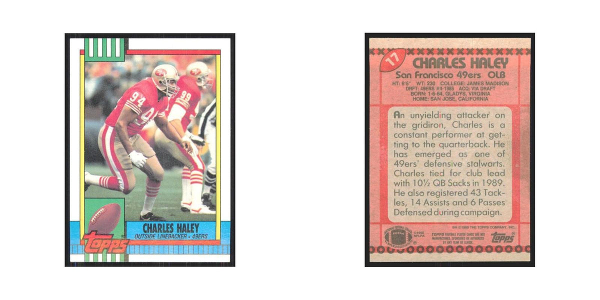 1990 Topps Charles Haley 49ers #17