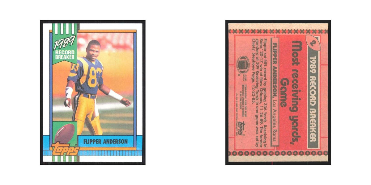 1990 Topps Flipper Anderson Rams #2