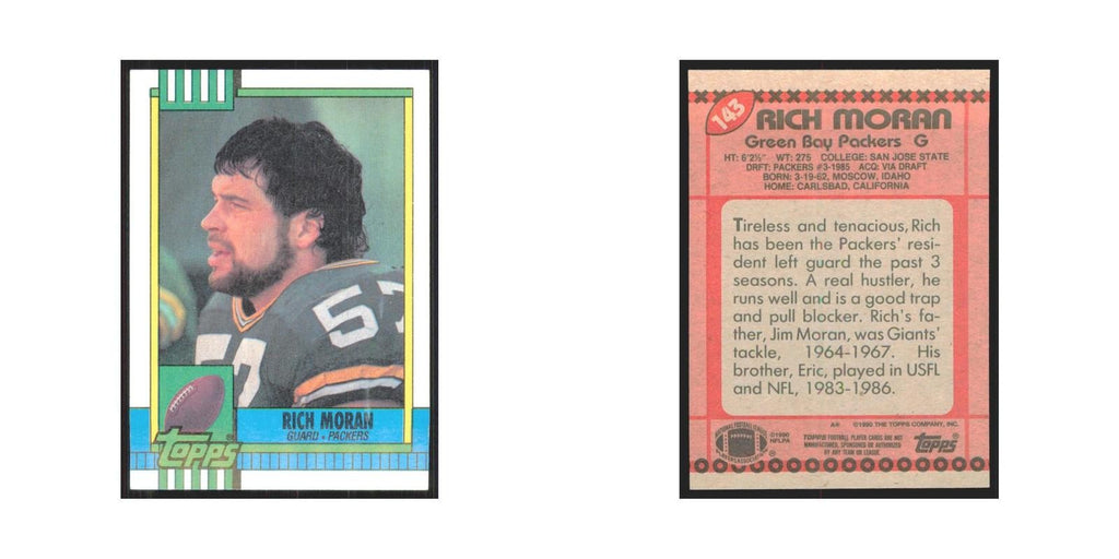 1990 Topps Rich Moran RC Packers #143