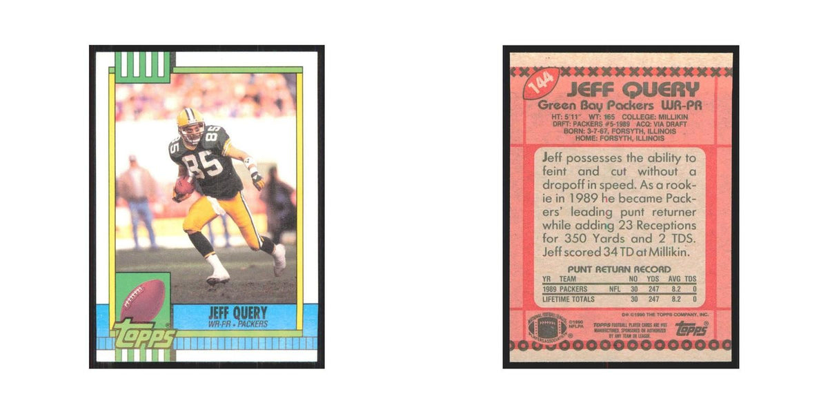 1990 Topps Jeff Query Packers #144