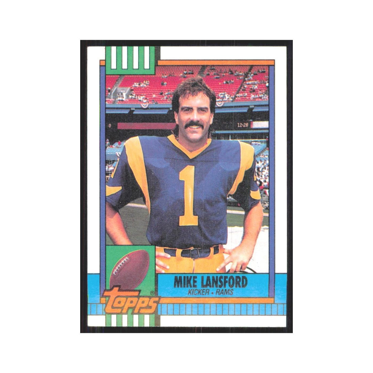 1990 Topps Mike Lansford Rams #76