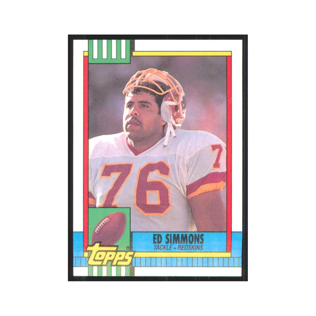 1990 Topps Ed Simmons RC Redskins #134