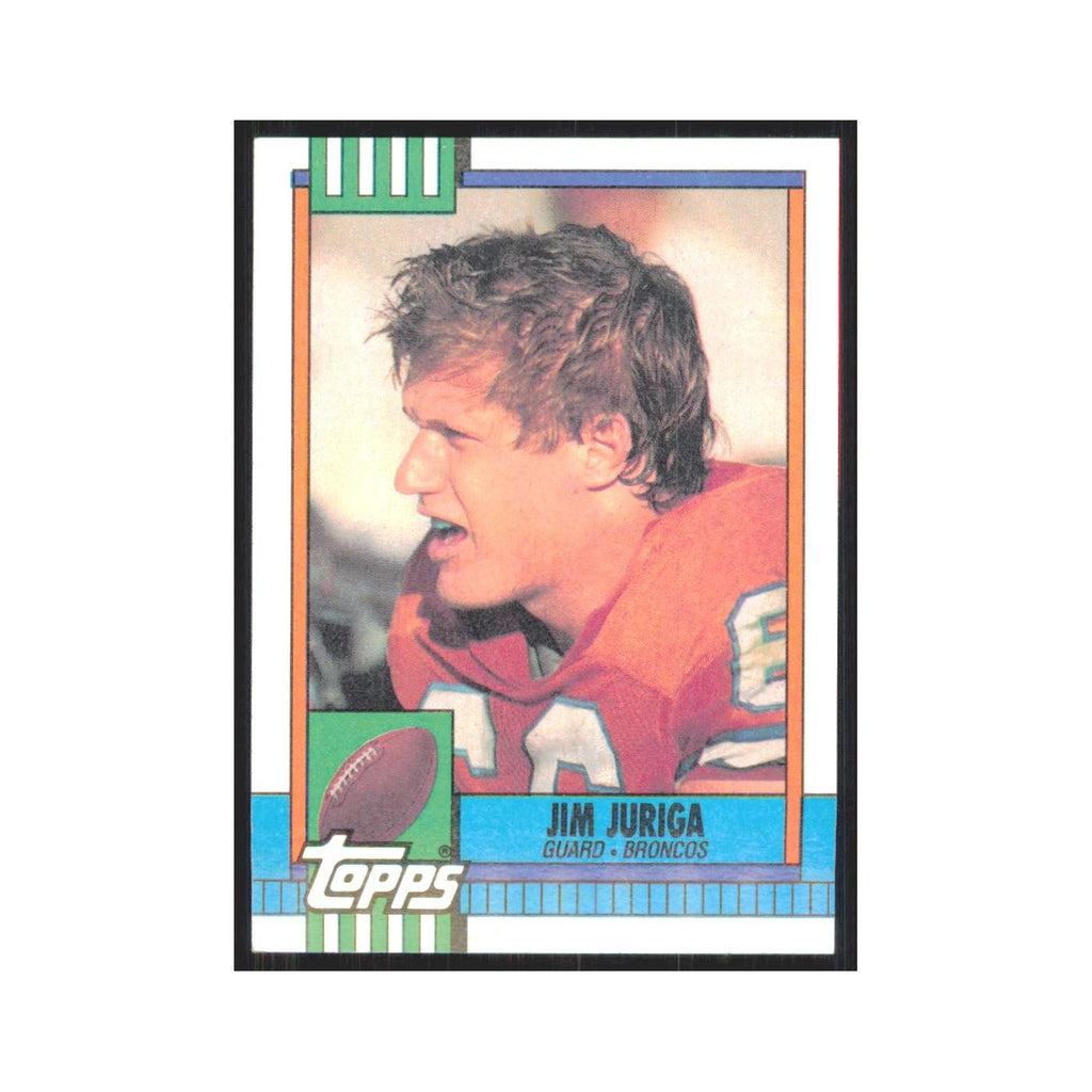 1990 Topps Jim Juriga RC Broncos #40