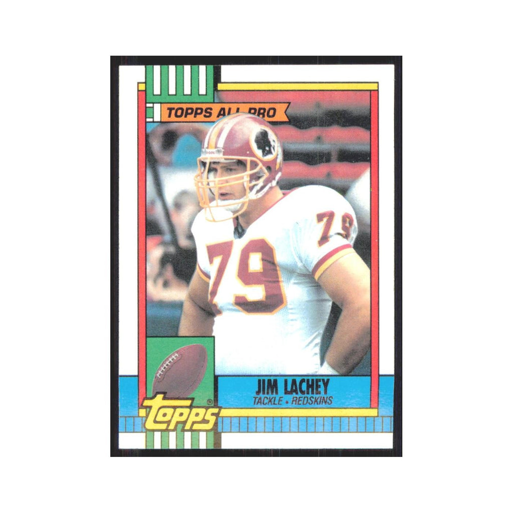 1990 Topps Jim Lachey Redskins #129