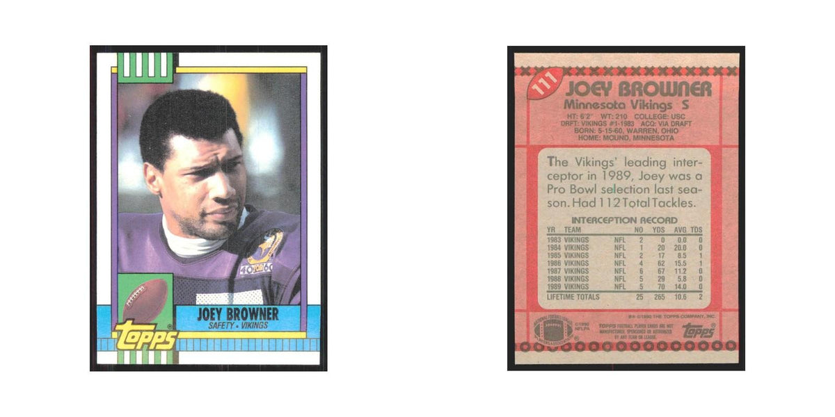 1990 Topps Joey Browner Vikings #111