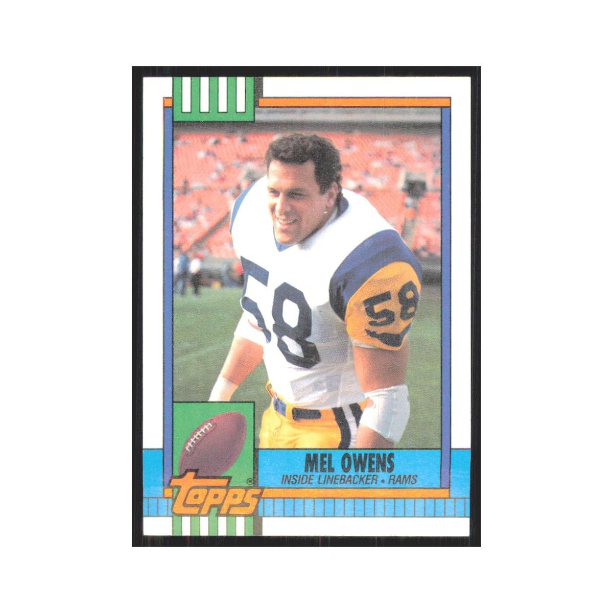 1990 Topps Mel Owens Rams #82