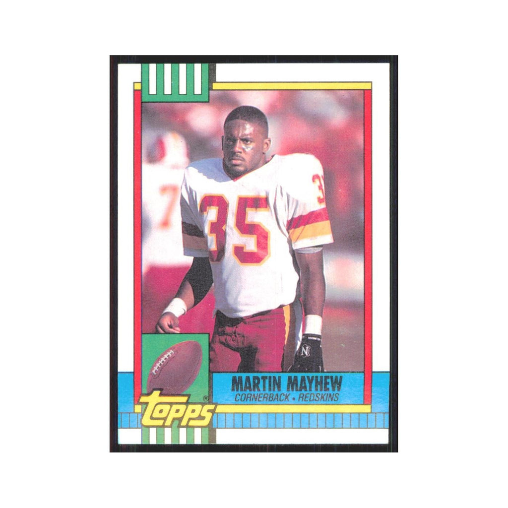 1990 Topps Martin Mayhew RC Redskins #130