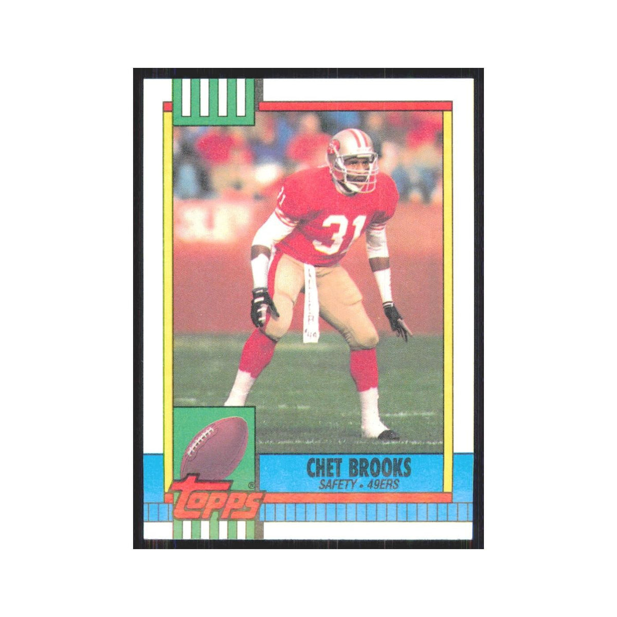 1990 Topps Chet Brooks RC 49ers #20