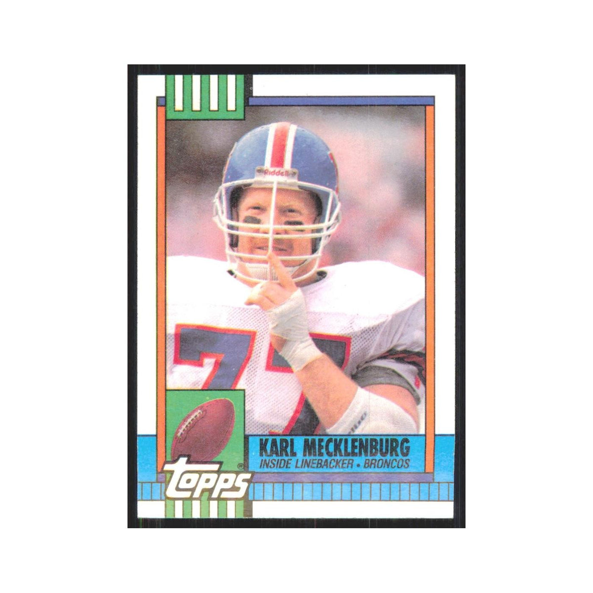 1990 Topps Karl Mecklenburg Broncos #35