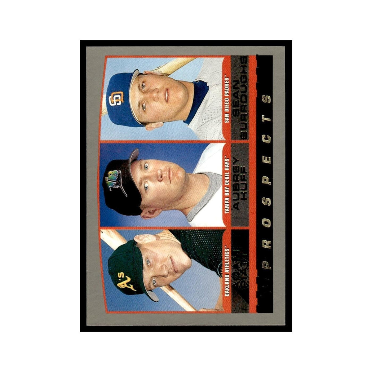 Adam Piatt Aubrey Huff Sean Burroughs 2000 Topps #441 Baseball Card NM