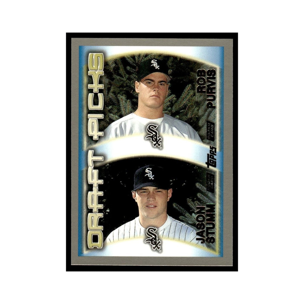 Rob Purvis Jason Stumm Rookie 2000 Topps #214 Chicago White Sox Baseball Card NM