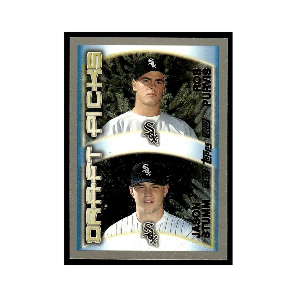 Rob Purvis Jason Stumm Rookie 2000 Topps #214 Chicago White Sox Baseball Card NM
