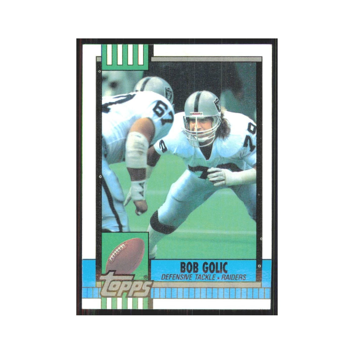 1990 Topps Bob Golic Los Angeles Raiders #296