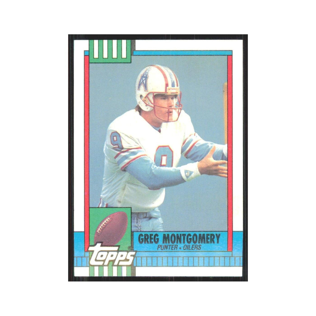 1990 Topps Greg Montgomery RC Houston Oilers #227