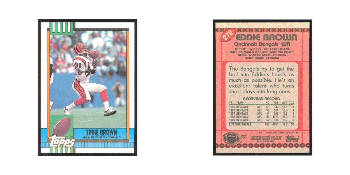 1990 Topps Eddie Brown Bengals #272