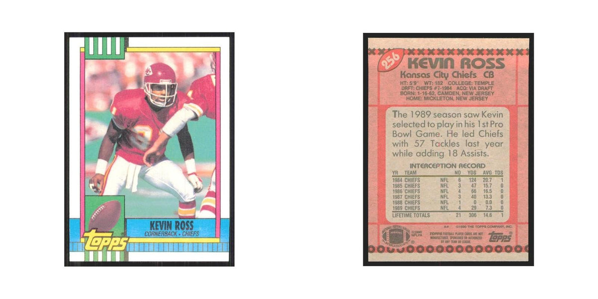 1990 Topps Kevin Ross Chiefs #256