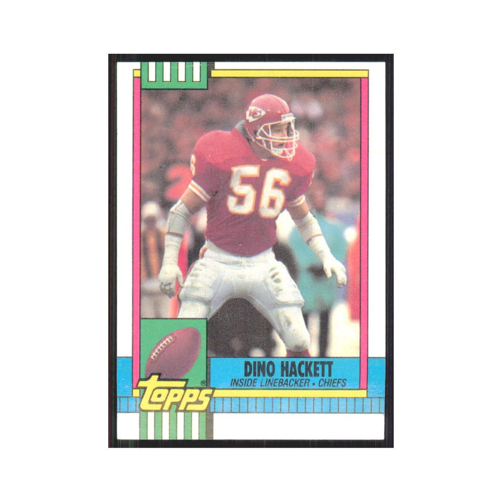 1990 Topps Dino Hackett Chiefs #262