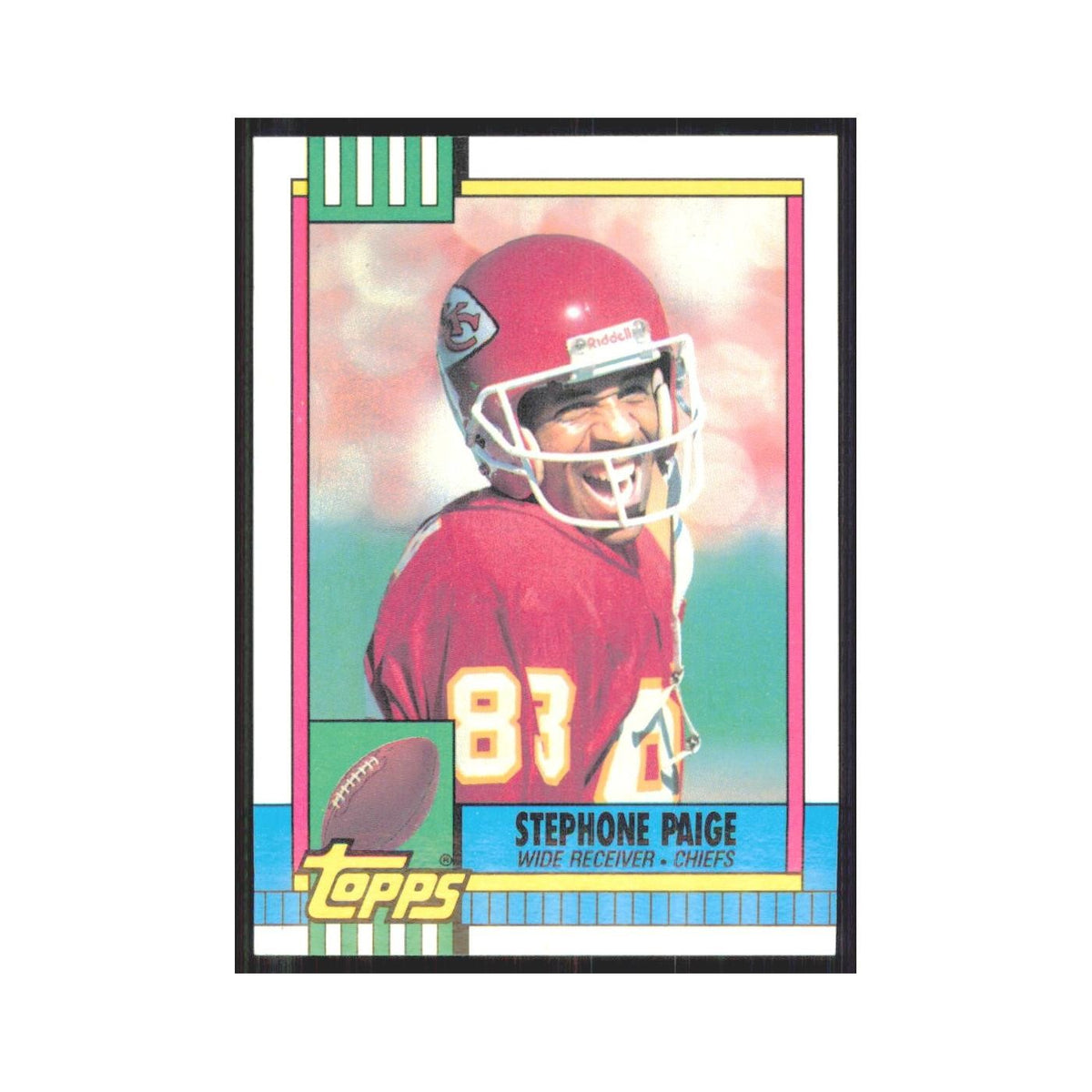 1990 Topps Stephone Paige Chiefs #258