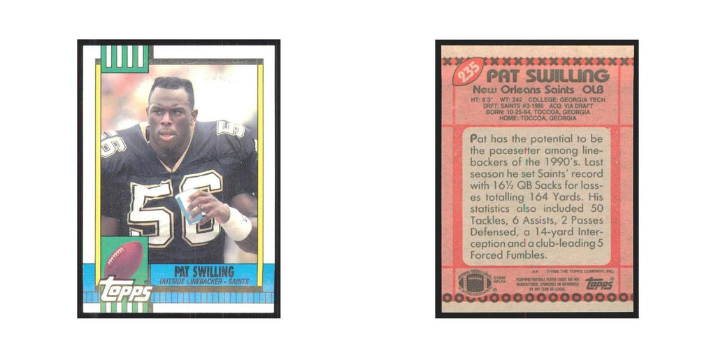 1990 Topps Pat Swilling Saints #235
