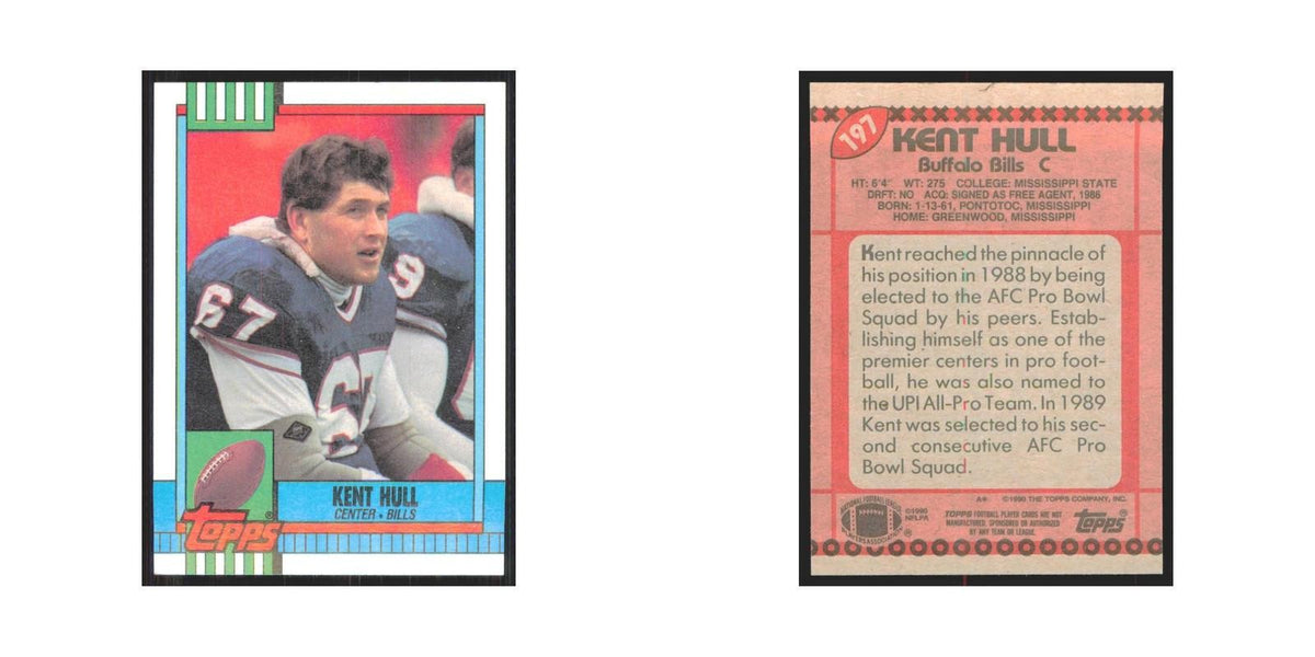 1990 Topps Kent Hull Bills #197
