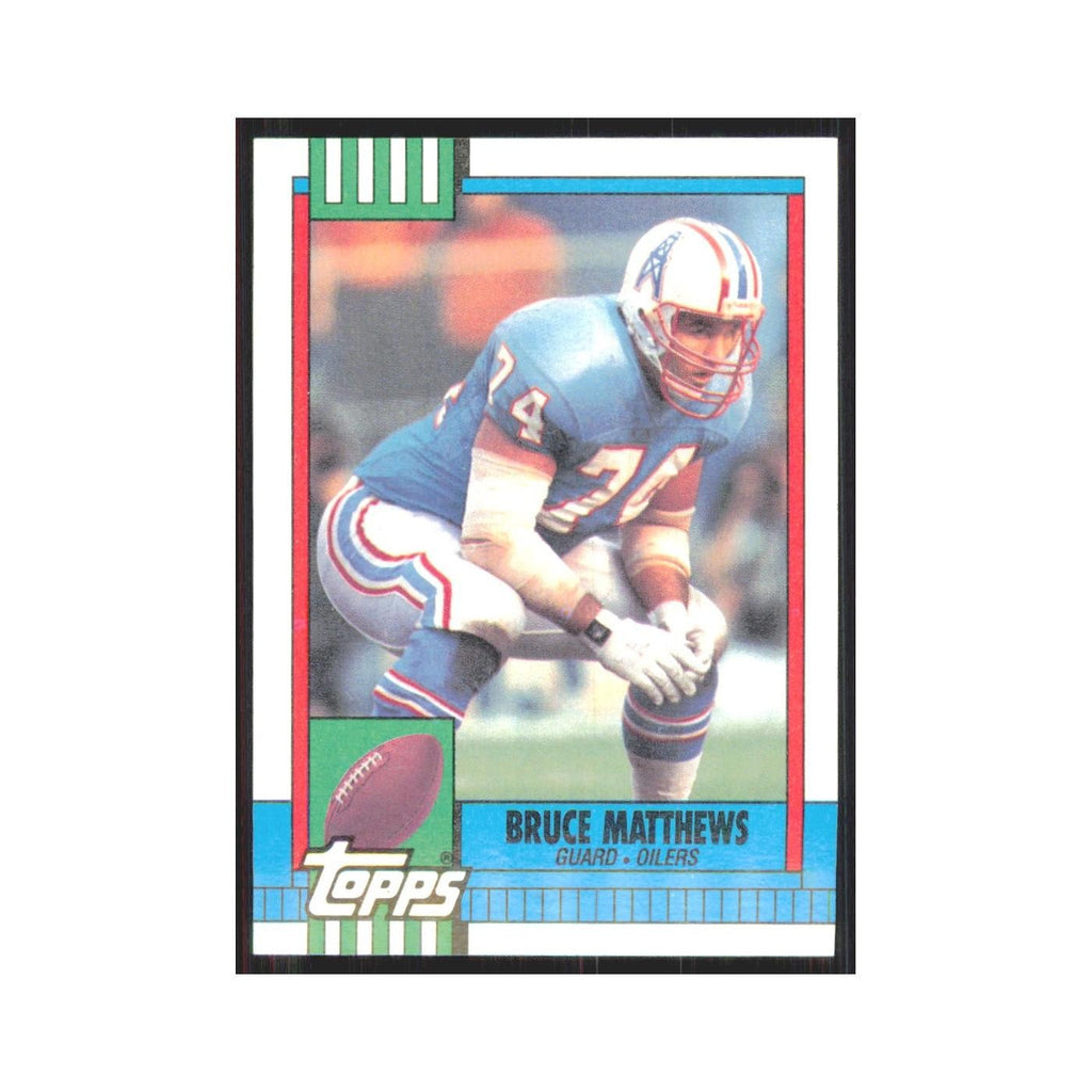 1990 Topps Bruce Matthews Houston Oilers #215