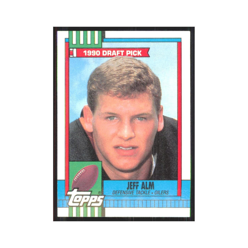 1990 Topps Jeff Alm RC Houston Oilers #211