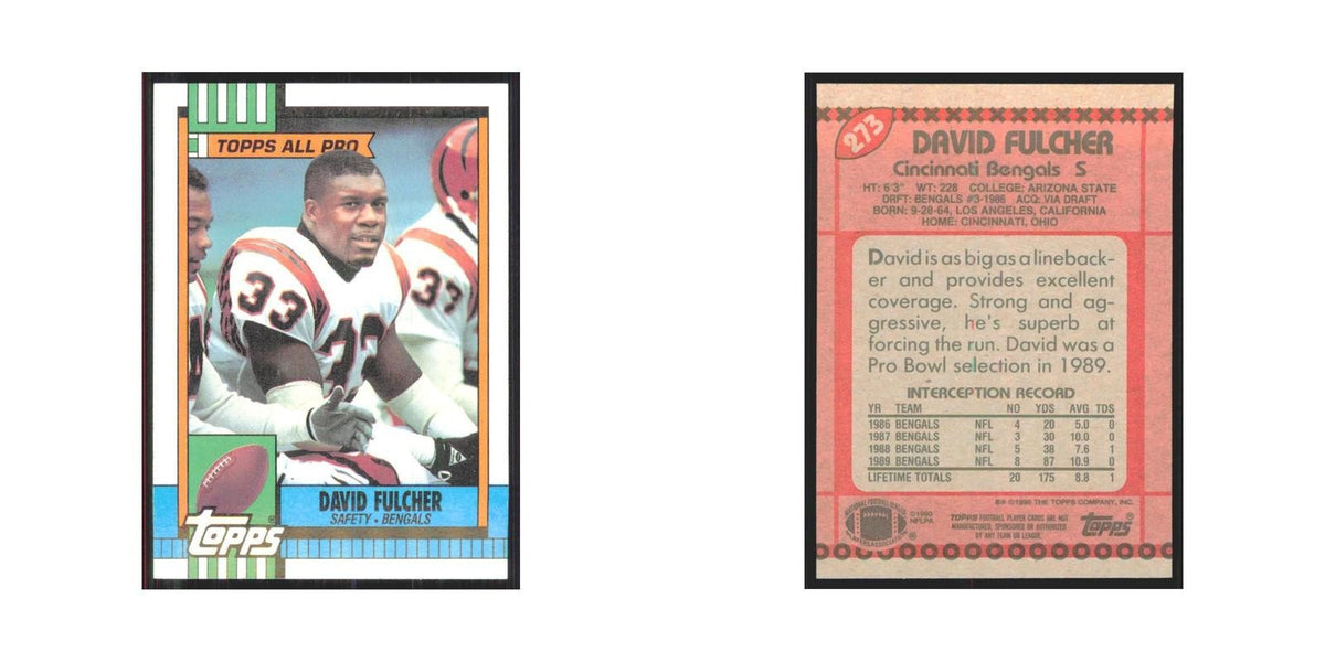 1990 Topps David Fulcher Bengals #273