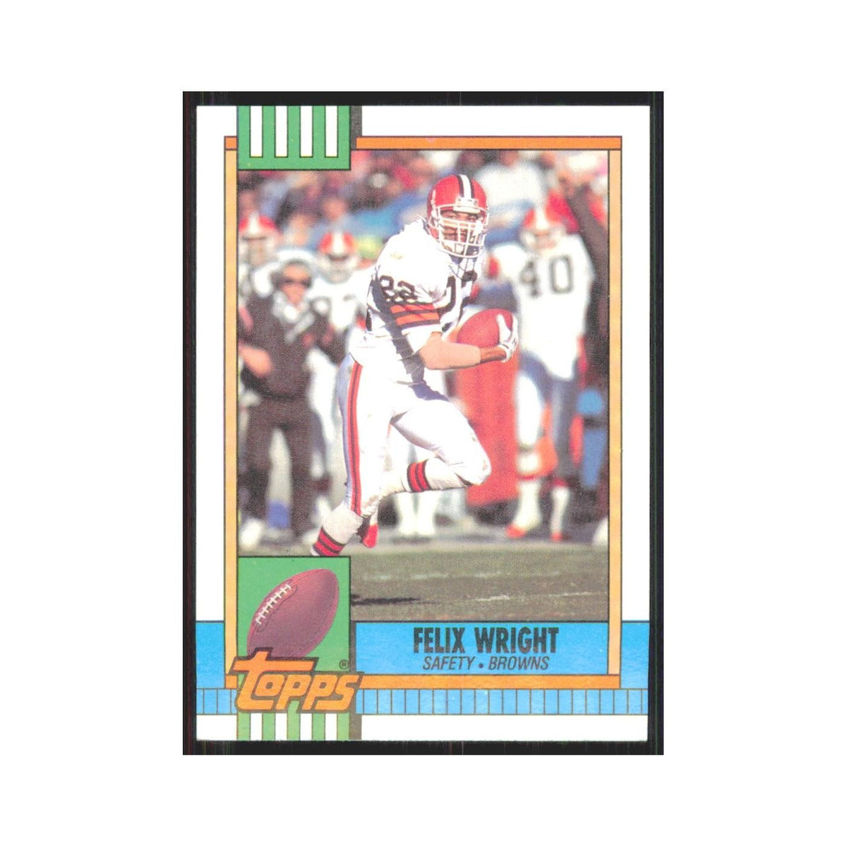 1990 Topps Felix Wright Browns #169