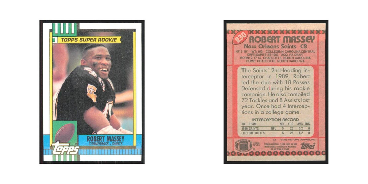 1990 Topps Robert Massey Saints #230