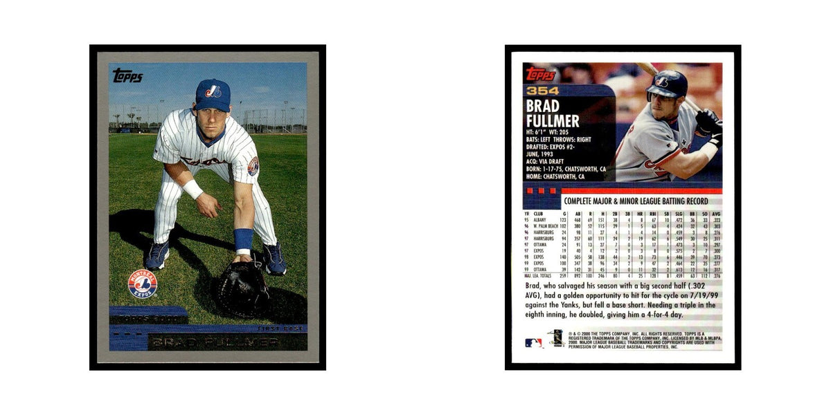 Brad Fullmer 2000 Topps #354 Montreal Expos Baseball Card NM