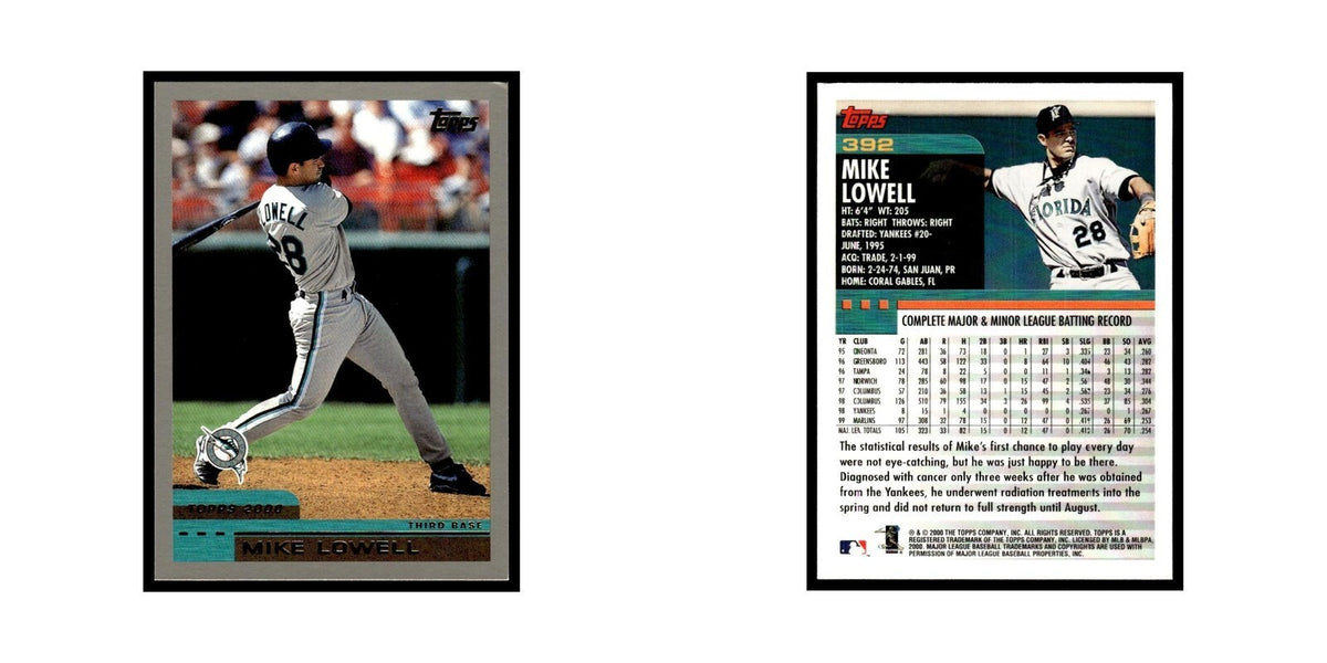 Mike Lowell 2000 Topps #392 Florida Marlins Baseball Card NM