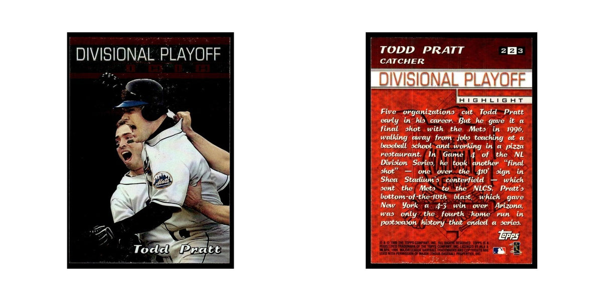 Todd Pratt 2000 Topps #223 New York Mets Baseball Card NM