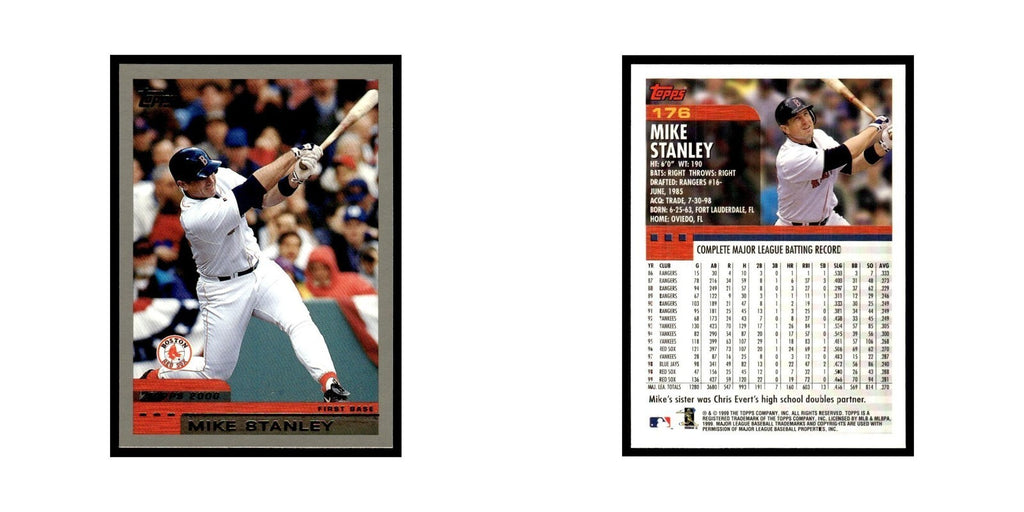 Mike Stanley 2000 Topps #176 Boston Red Sox Baseball Card NM